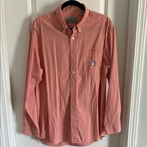 Clemson Orange Casual Button Down Shirt with Classic Collar